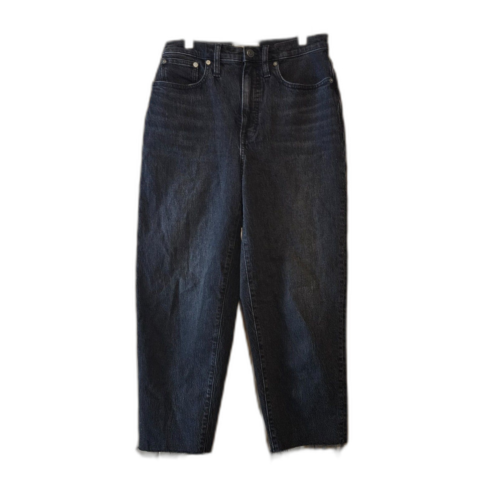 Madewell Balloon Jean Barrel High Rise 100% Cotton Black Denim Women’s 27